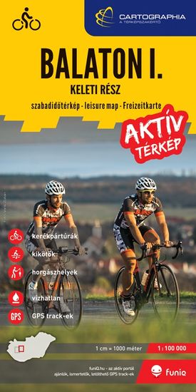 Kerékpáros térkép a Balatonról Kerékpáros térkép a Balatonról