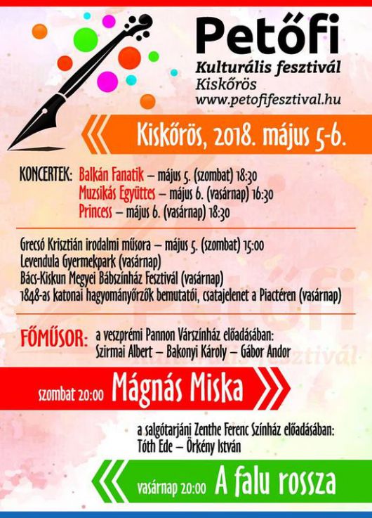 Bócsa az élmények faluja - rendezvények 2018 Bócsa az élmények faluja - rendezvények 2018