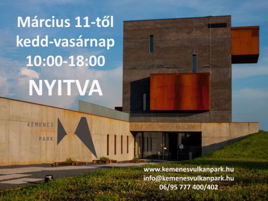 Március 11-én újra kinyit a Kemenes Vulkán Park! Március 11-én újra kinyit a Kemenes Vulkán Park!